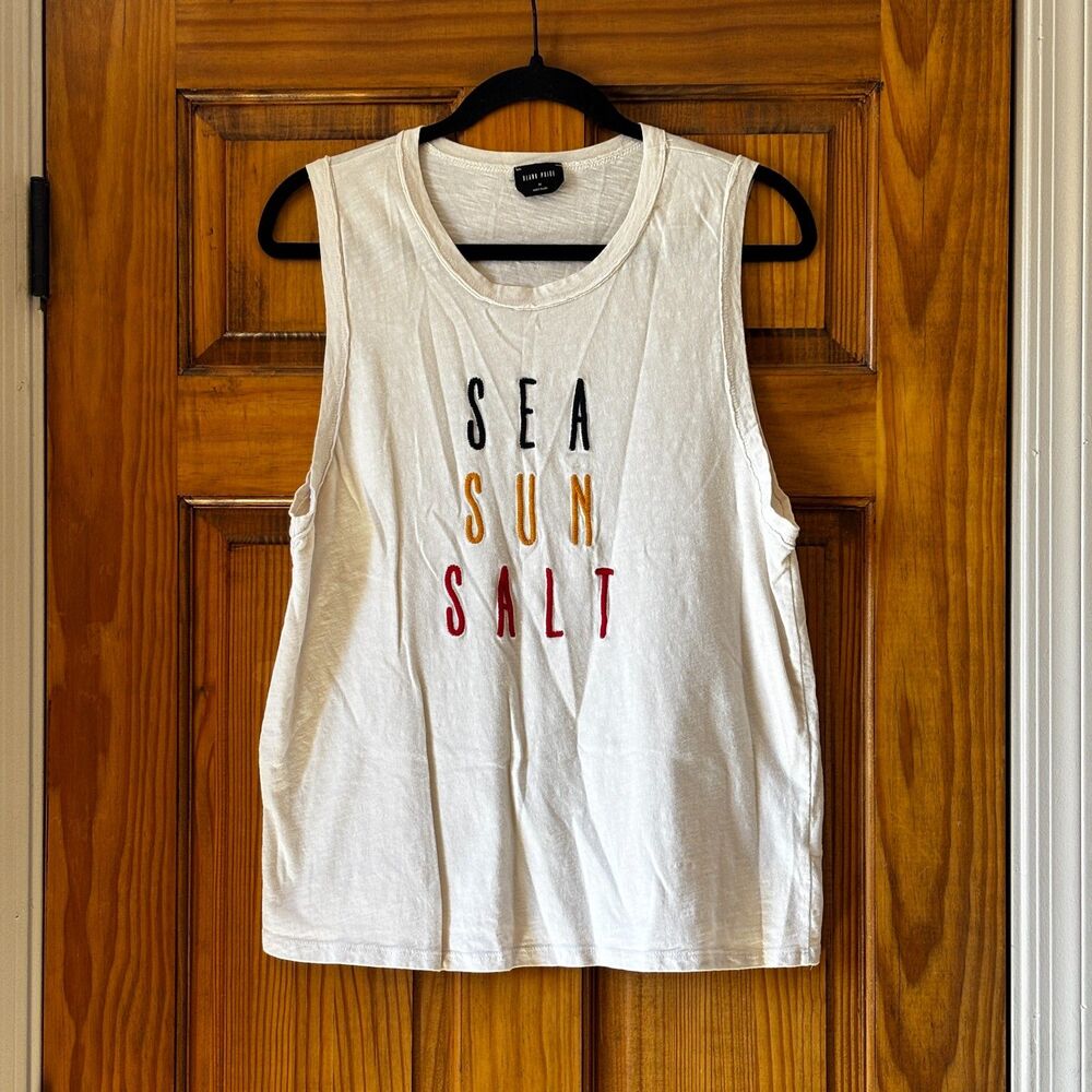 100% Cotton Muscle Tank from Blank Paige Sea Sun Salt Women's Size M